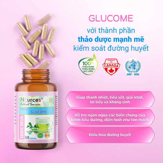 GlucoMe – Viên uống thảo dược Canada hỗ trợ kiểm soát đường huyết.