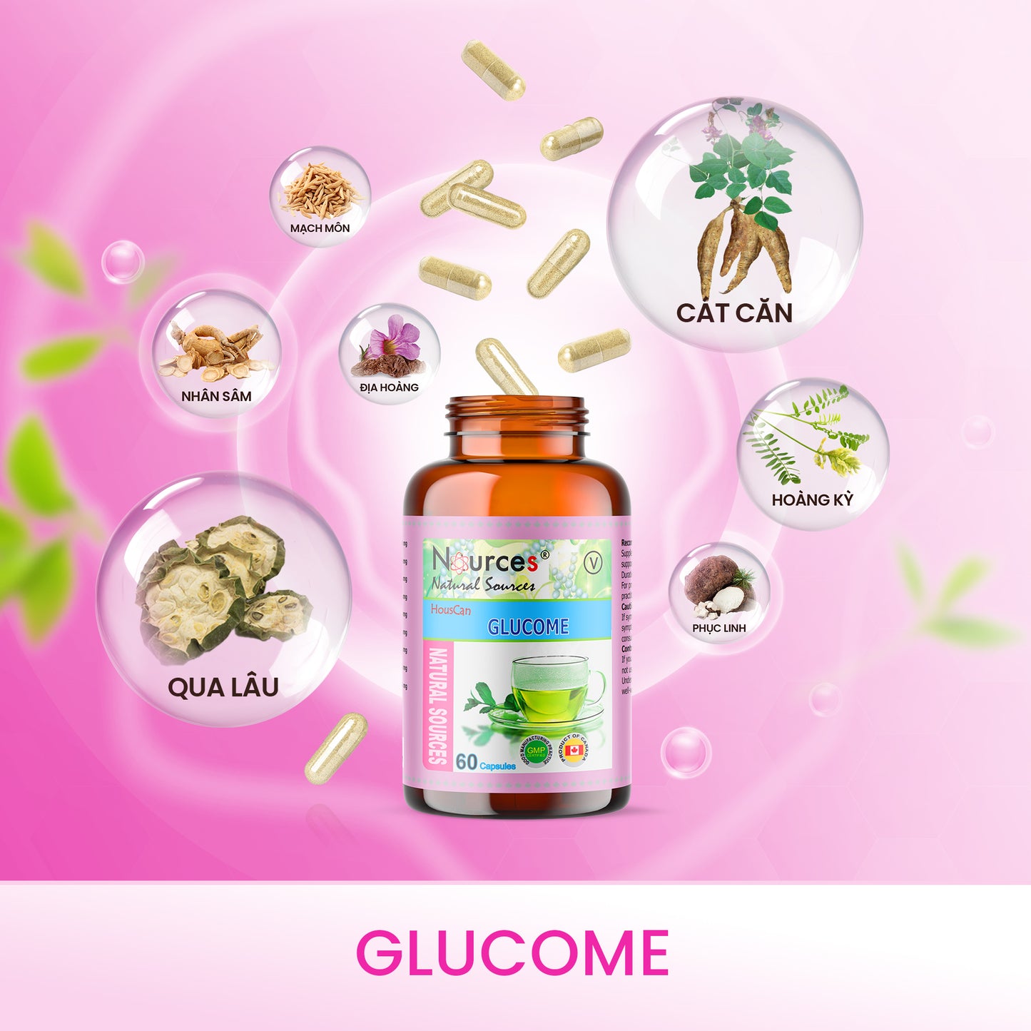 GlucoMe – Viên uống thảo dược Canada hỗ trợ kiểm soát đường huyết.