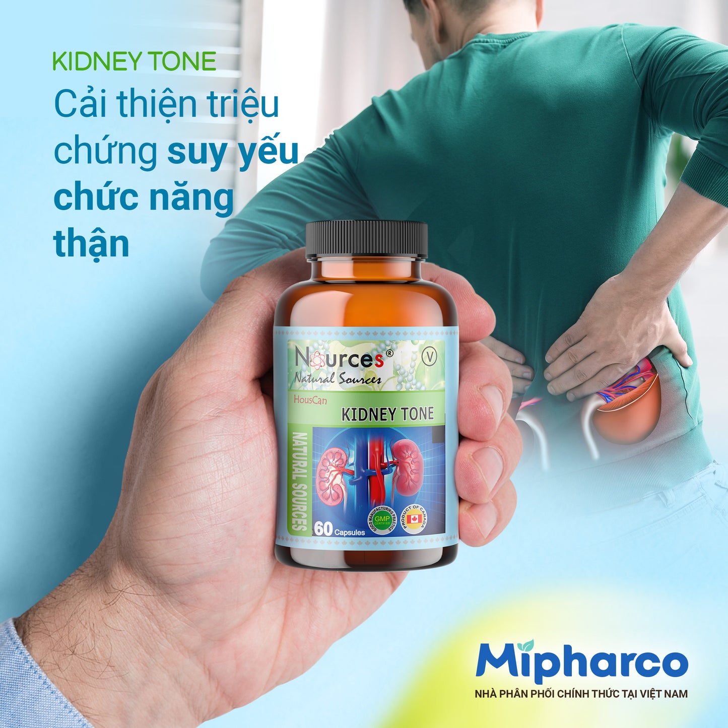 Kidney Tone – Viên uống thảo dược Canada điều hoà suy thận, bổ thận, tráng dương, chống suy nhược cơ thể.