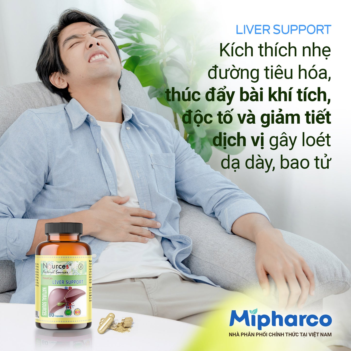 Liver Support – Viên uống thảo dược Canada cải thiện chức năng gan và đau dạ dày.