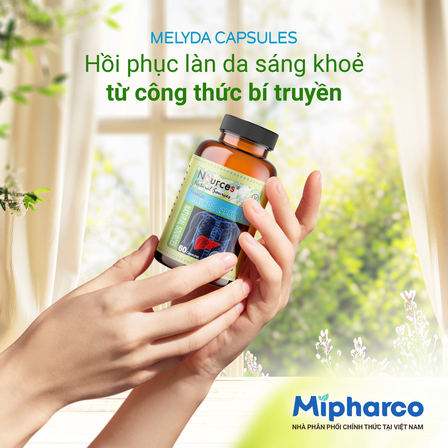 Melyda Capsules – Viên uống thảo dược Canada trị nám, sạm da, tàn nhang.